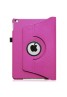 Apple iPad 2/3/4 360 Rotaing Pu Leather with Viewing Stand Plus Free Stylus Case Cover for Apple iPad 2-Pink